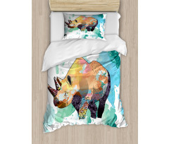 Watercolor Animal Wilderness Duvet Cover Set