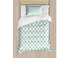 Petals with Dots Paisleys Duvet Cover Set