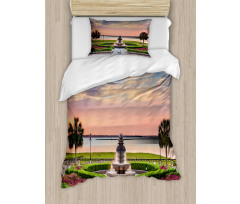 Ocean Scenery America Duvet Cover Set