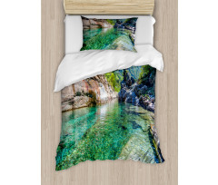 Double Arched Bridge Duvet Cover Set