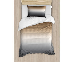 Brown and Grey Pattern Duvet Cover Set