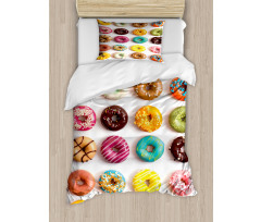 Tasty Colorful Donuts Duvet Cover Set