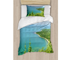 Lake Superior Panoramic Duvet Cover Set