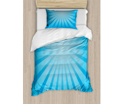 Sun Ray Style Retro Radiate Duvet Cover Set