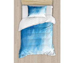 Abstract Polygonal Ombre Art Duvet Cover Set