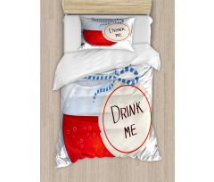 Drink Me Potion in Bottle Duvet Cover Set