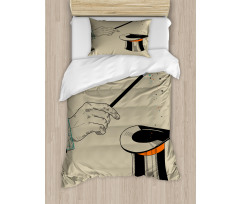 Magician Magic Wand and Hat Duvet Cover Set