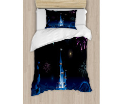 Children Park Firework Castle Duvet Cover Set