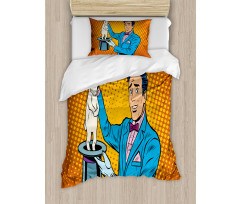 Magician Rabbit Pop Art Retro Duvet Cover Set