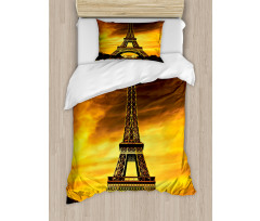 Paris Love Sunrise Duvet Cover Set