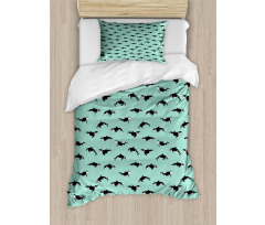 Irregularly Arranged Mammals Duvet Cover Set