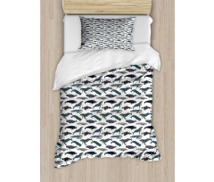 Whales Aquatic Species Marine Duvet Cover Set