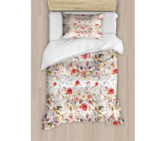 Romantic Feminine Spring Duvet Cover Set