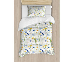 Poppies Daisies Rural Duvet Cover Set