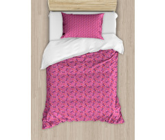 Energetic Hearts Kisses Love Duvet Cover Set