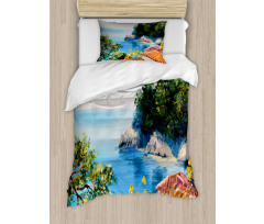 Mediterranean Scenery Duvet Cover Set