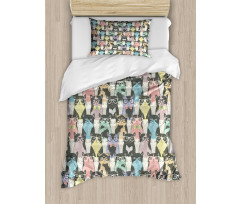 Hipster Playful Glass Duvet Cover Set