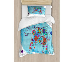 Thailand Elephant Paisley Duvet Cover Set