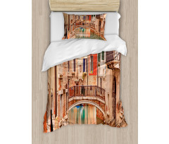 Old Town Stone Bridge Duvet Cover Set