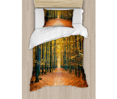 Romantic Alley Woods Duvet Cover Set