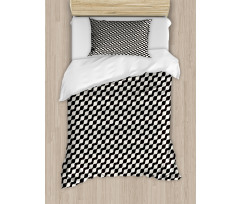 Monochromatic Wavy Stripes Duvet Cover Set