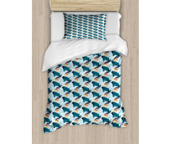 Ship Waves Circular Vapour Duvet Cover Set