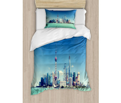 Shanghai Scenery Duvet Cover Set