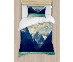 Northern Norway Harbor Duvet Cover Set