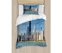 Panorama of Skyscrapers Duvet Cover Set