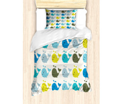 Childish Pattern Big Fish Duvet Cover Set