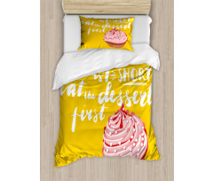 Cupcake Food Art Duvet Cover Set