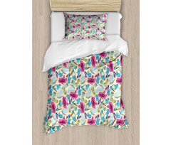 Woman Shoes Feminine Doodle Duvet Cover Set