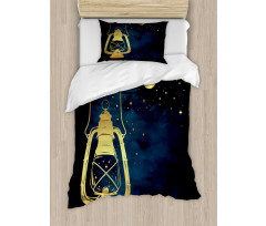 Magic Oil Lantern at Night Duvet Cover Set