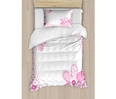 Girly with Flower Sweetheart Duvet Cover Set