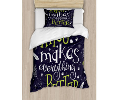 Hug Makes Everything Better Duvet Cover Set