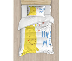 Monster and Hug Me Words Duvet Cover Set