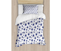 Starfish and Curls Pattern Duvet Cover Set