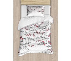 Branches of Winter Berry Duvet Cover Set