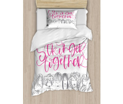 Stronger Together Sketch Duvet Cover Set