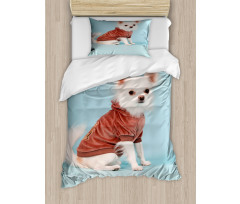 Puppy with Clothes Duvet Cover Set