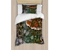 Lake Superior Winter Side Duvet Cover Set