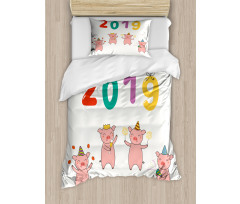 Chinese New Year Theme Doodle Duvet Cover Set