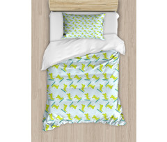 Surfing Happy Crocodile Duvet Cover Set