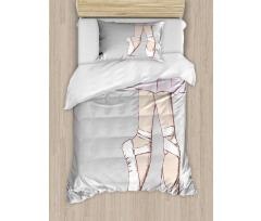 Legs Standing in Balance Duvet Cover Set