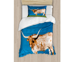 Female Cow and Open Sky Duvet Cover Set