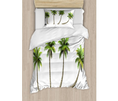 Different Sized Tropical Trees Duvet Cover Set