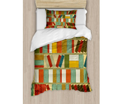 Vintage Library Painting Duvet Cover Set