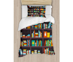 Cartoon Colorful Books Duvet Cover Set