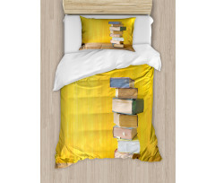 Stack of Old Novels Photo Duvet Cover Set