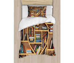 Love Reading Books Heart Duvet Cover Set